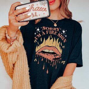 Fire Sign Zodiac T-Shirt, Aries Leo Sagittarius Astrology Tee